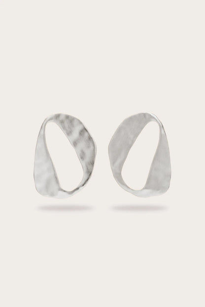 RUE EARRING - ANTIQUE SILVER