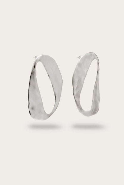 RUE EARRING - ANTIQUE SILVER
