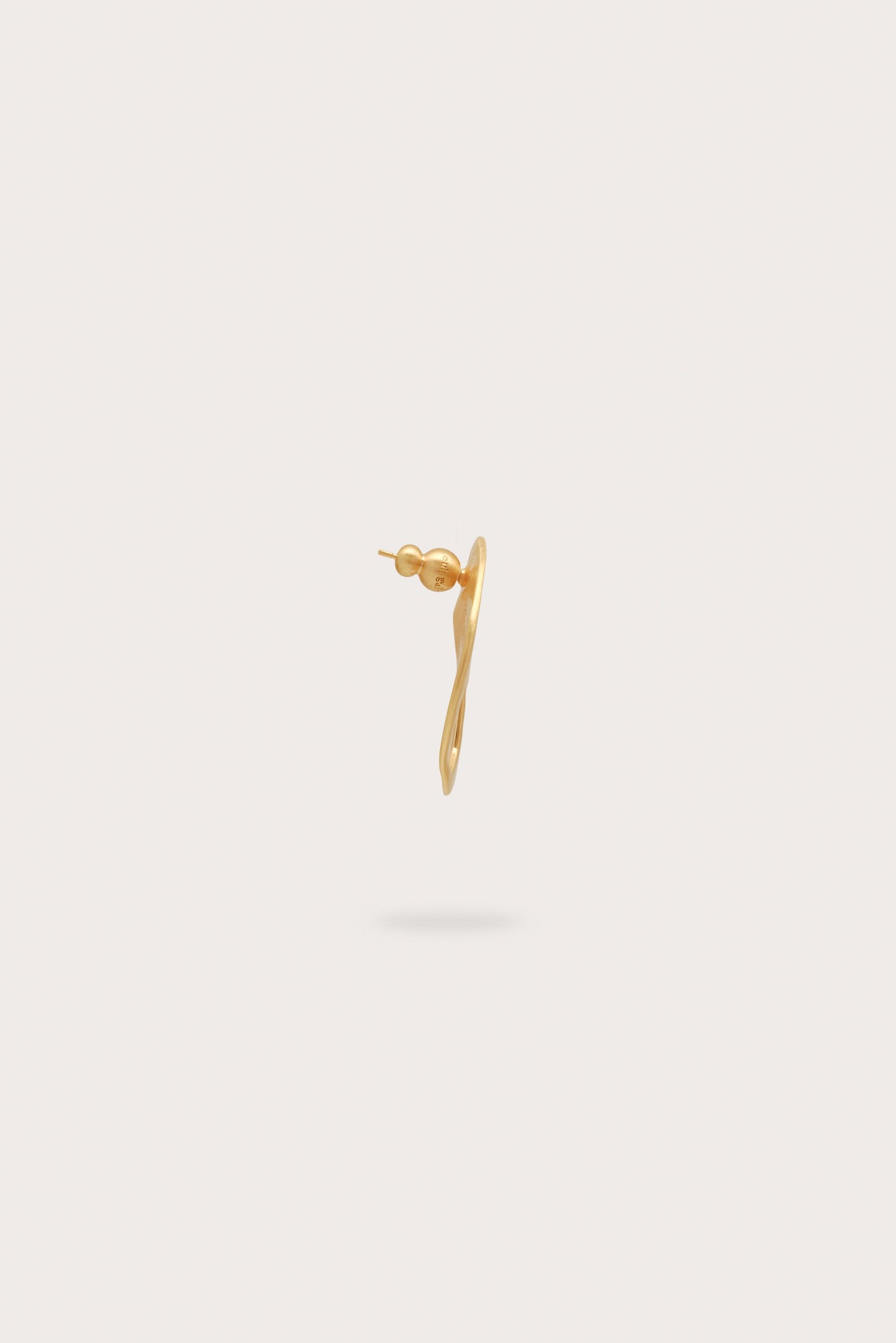 RUE MINI EARRING - BRUSHED BRASS