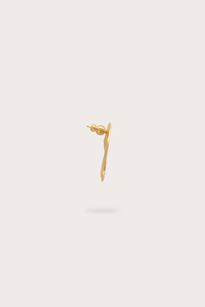 RUE MINI EARRING - BRUSHED BRASS