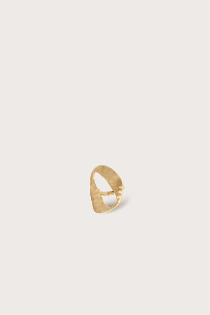 RUE MINI RING - BRUSHED BRASS