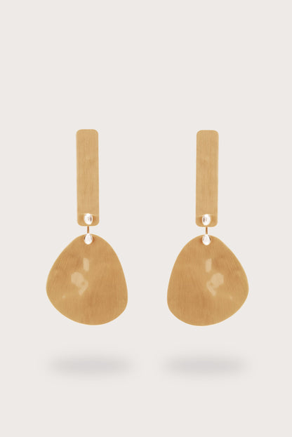 SOLANA EARRING - BRUSHED BRASS