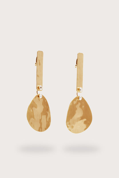 SOLANA EARRING - BRUSHED BRASS