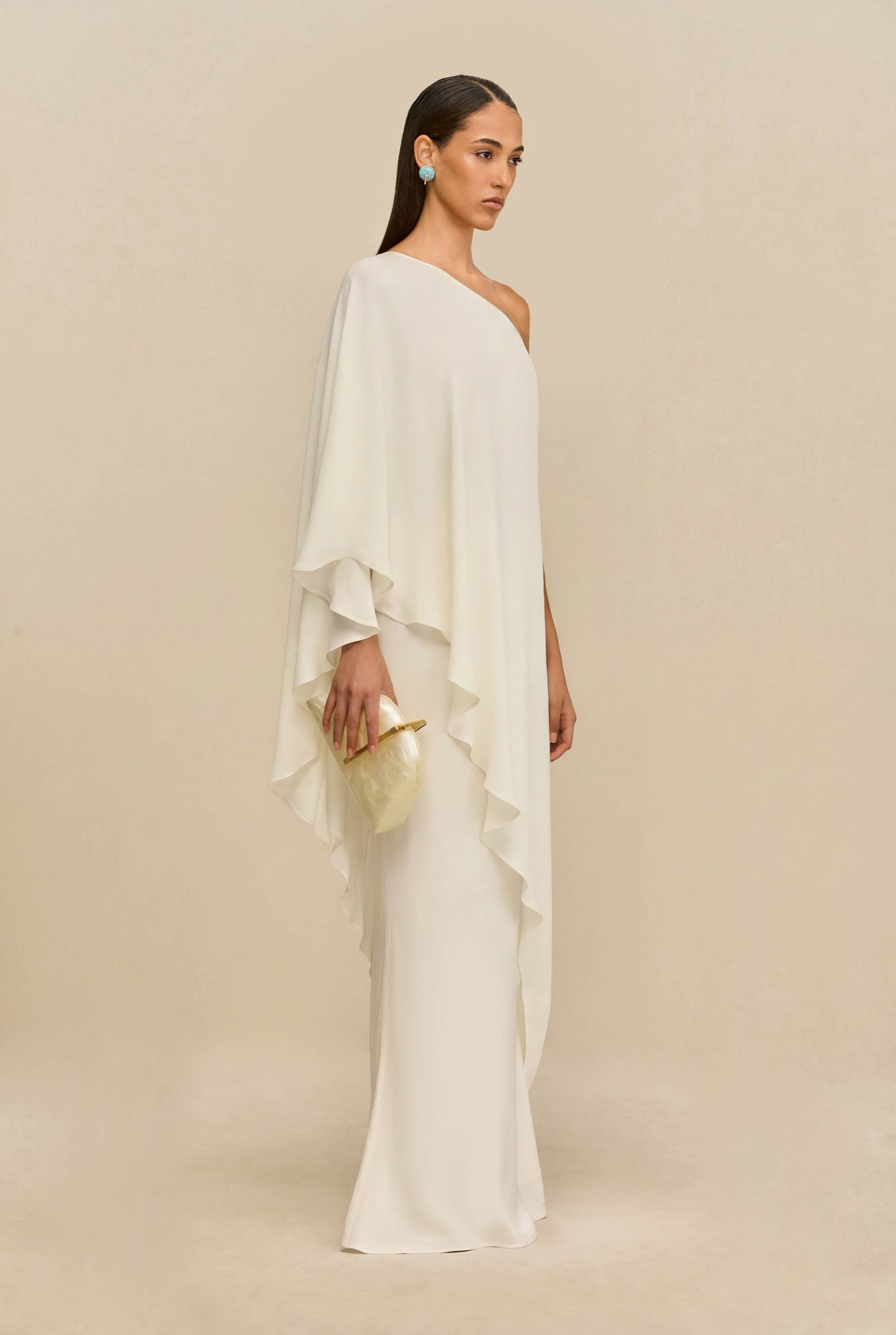 CHANTEL SKIRT - OFF WHITE SILK