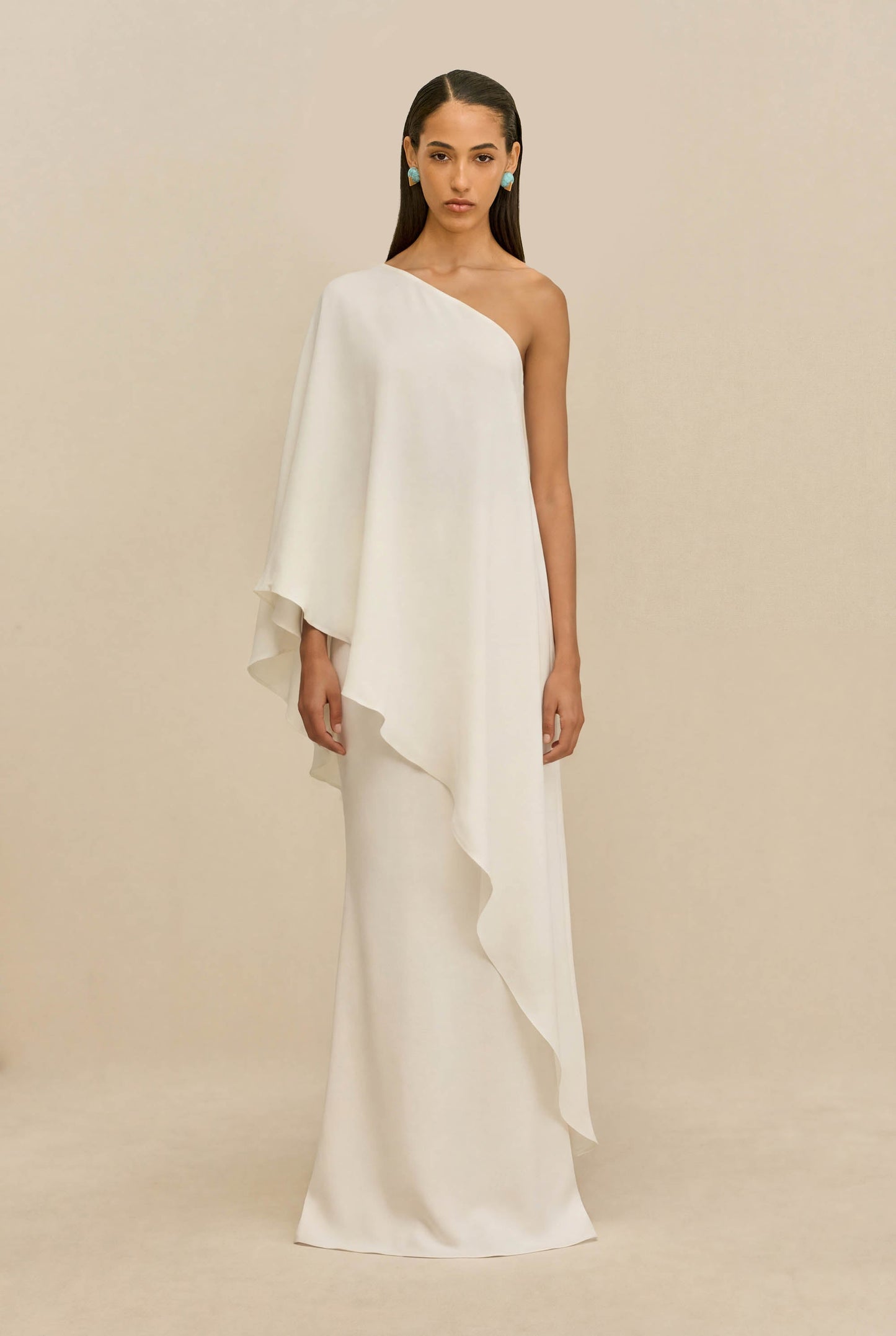 CHANTEL SKIRT - OFF WHITE SILK