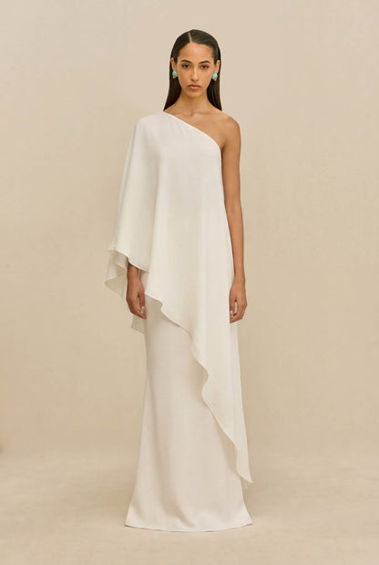 CHANTEL SKIRT - OFF WHITE SILK