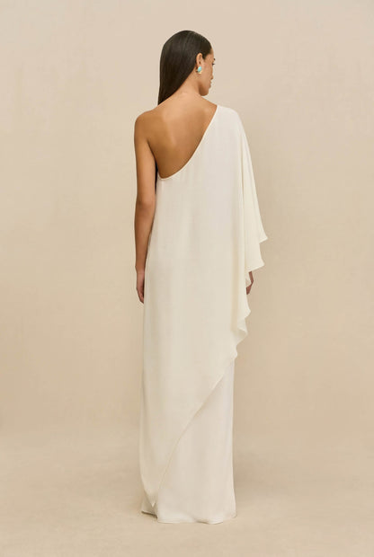 CHANTEL SKIRT - OFF WHITE SILK
