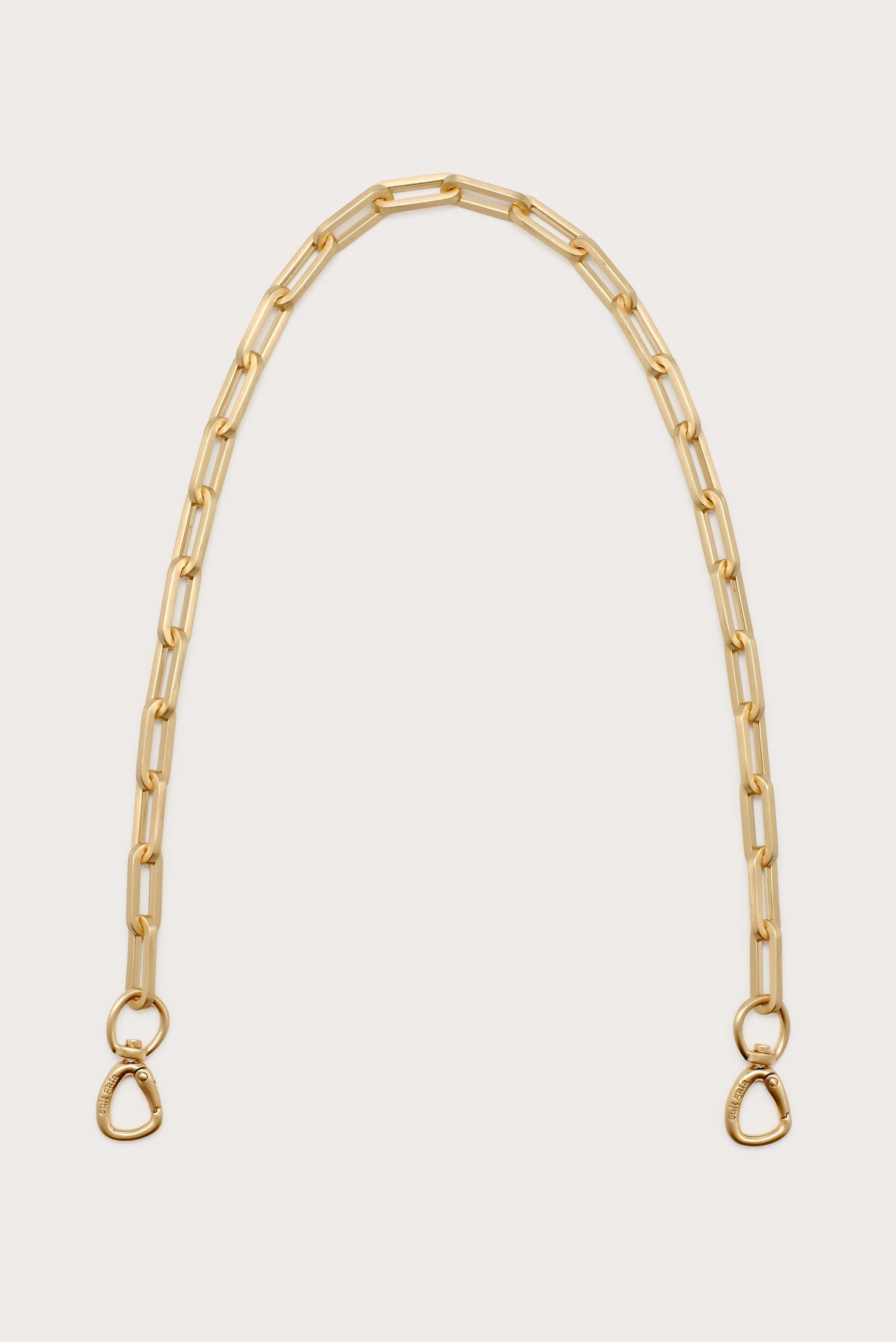 TASHA DETACHABLE CLUTCH STRAP - BRUSHED BRASS