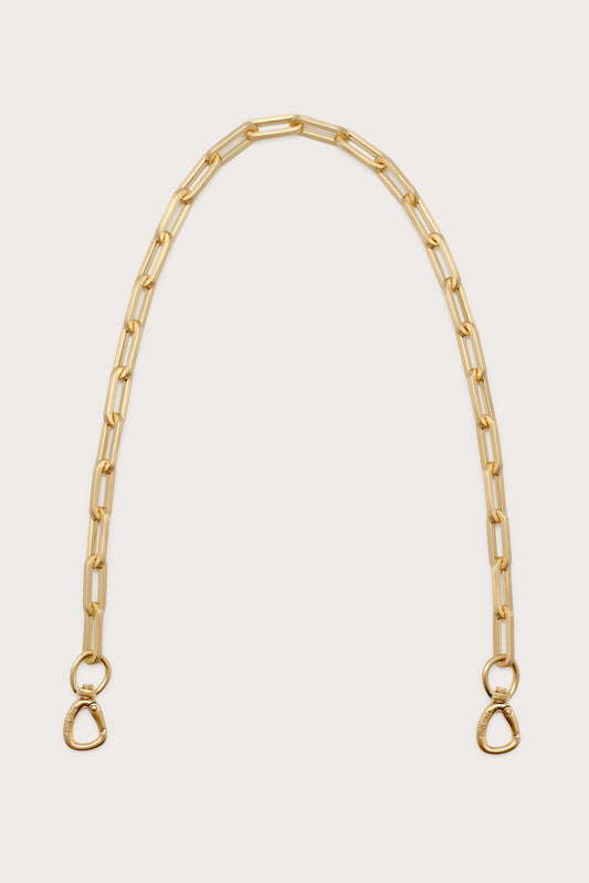 TASHA DETACHABLE CLUTCH STRAP - BRUSHED BRASS
