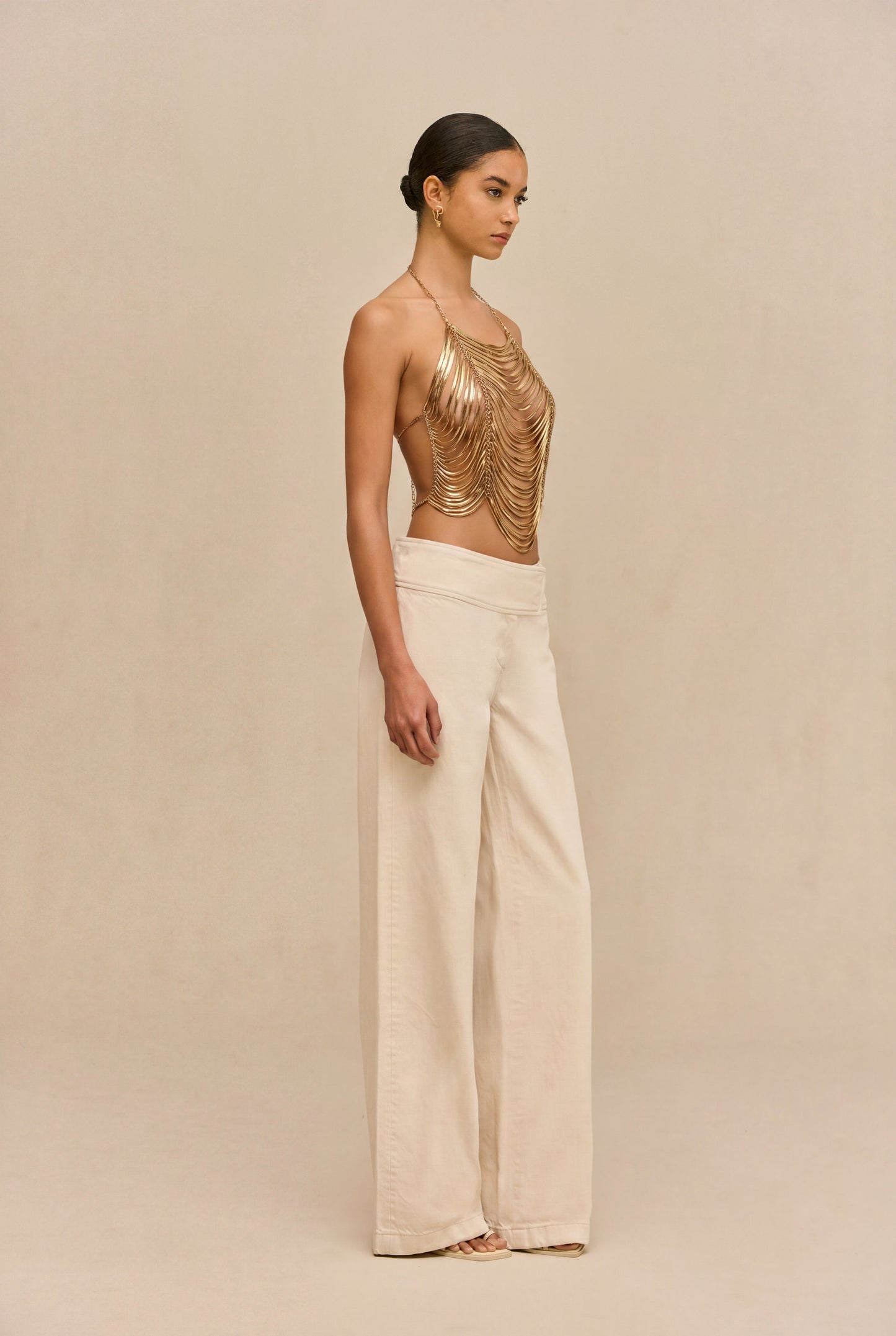 KYE TOP - PALE GOLD